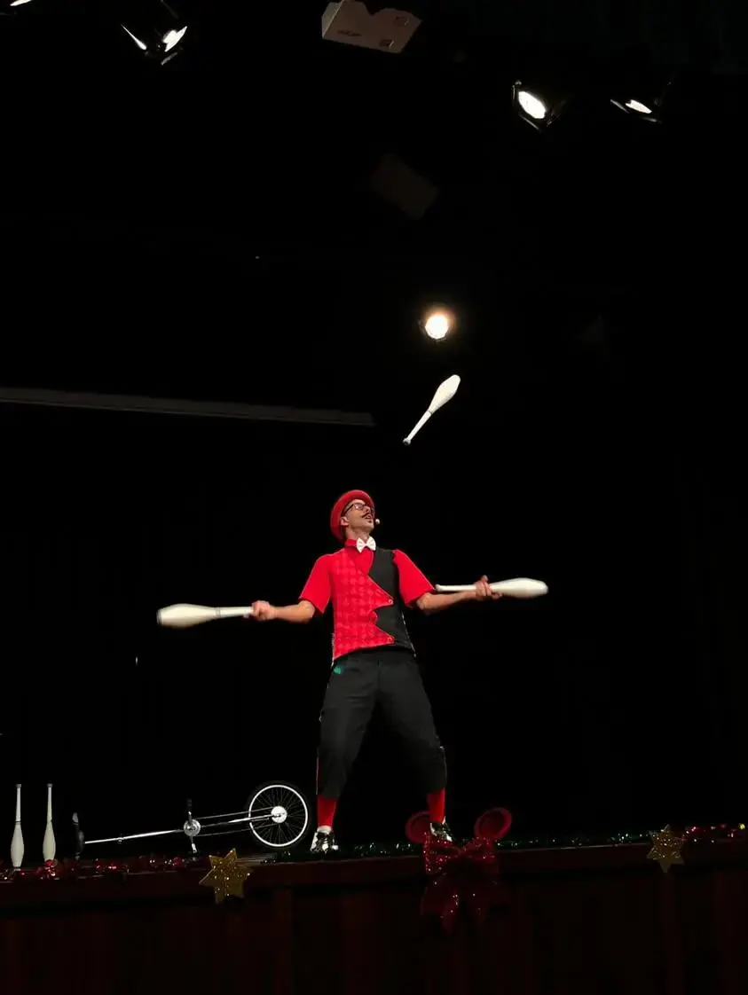 Tadeo performing outdoors